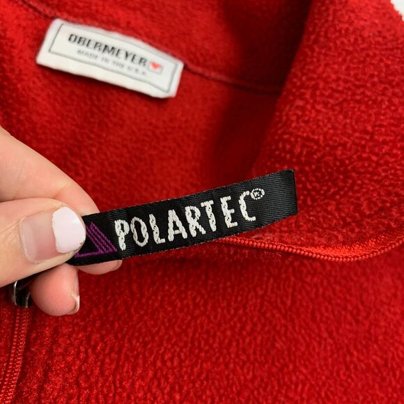 Vintage Obermeyer Sweatshirt Womens S Small Ruby Fleece Stand Collar Polartec - Picture 8 of 14